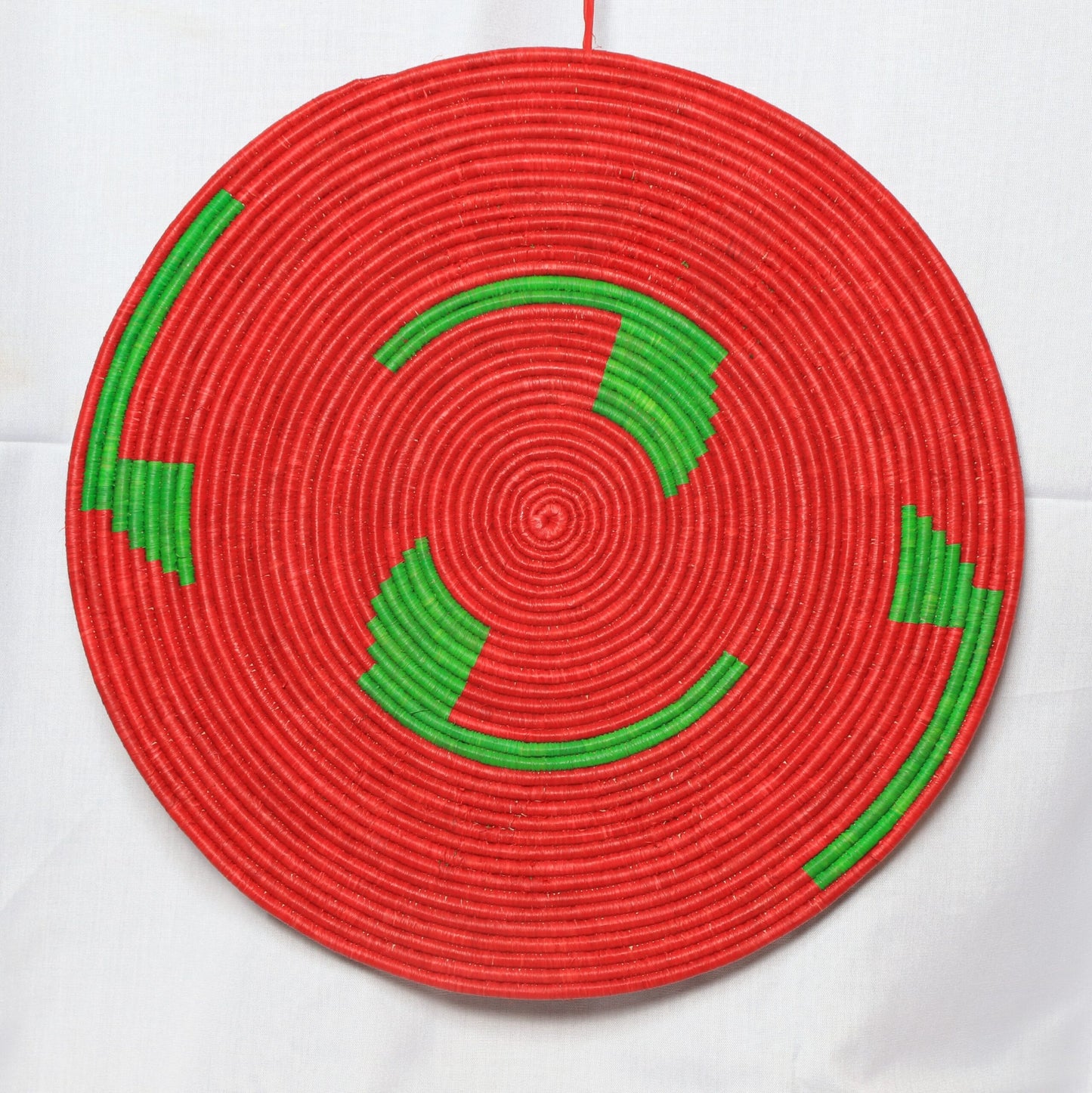 Buheesi 8 - Handwoven Raffia Wall Decor Hanging - 16 Inches
