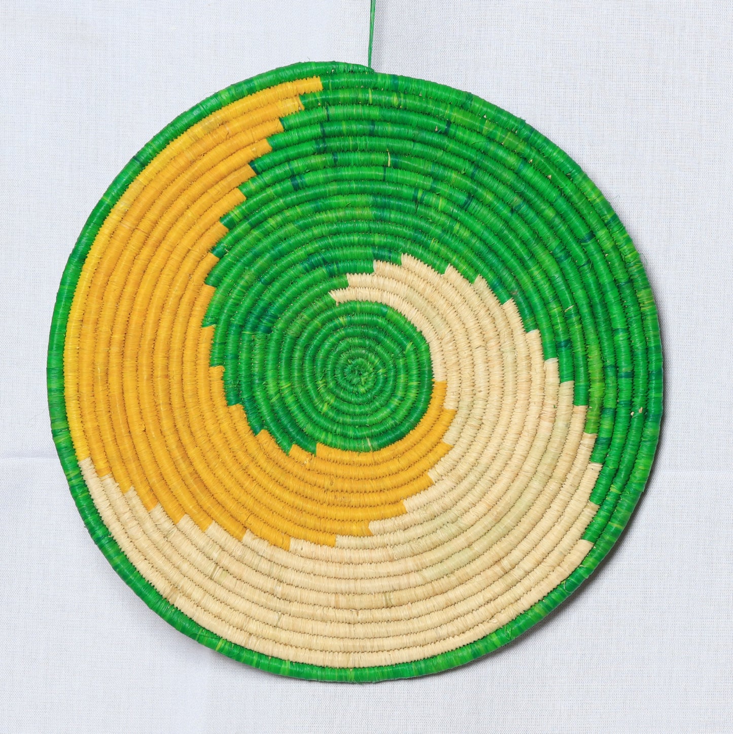 Buheesi 7 Handwoven Raffia Wall Decor Hanging - 12 Inches