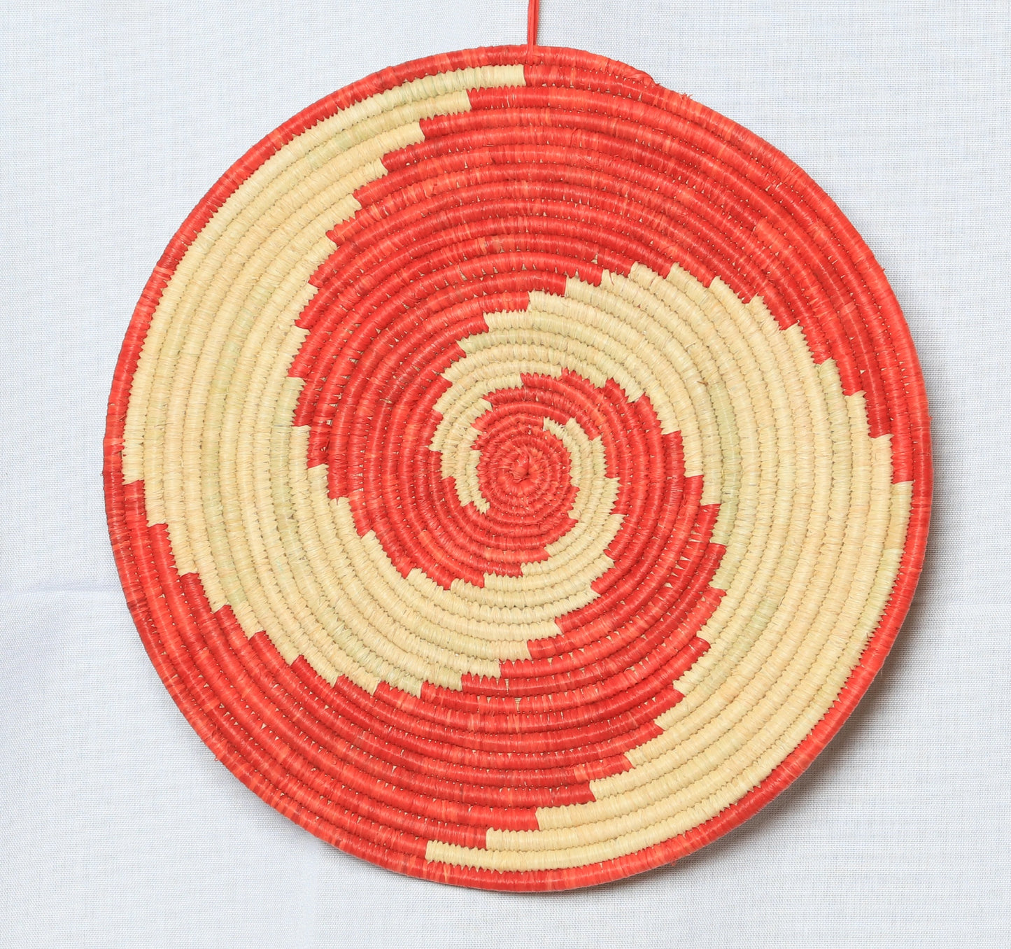Buheesi 1 - Handwoven Raffia Wall Decor Hanging - 12 Inches