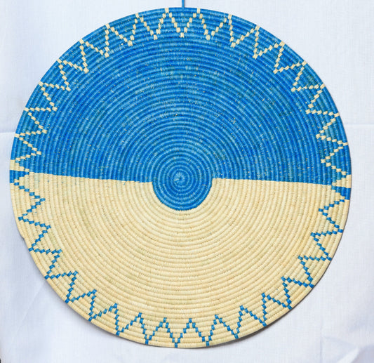 Buheesi 13 - Handwoven Raffia Wall Decor Hanging 16 Inches