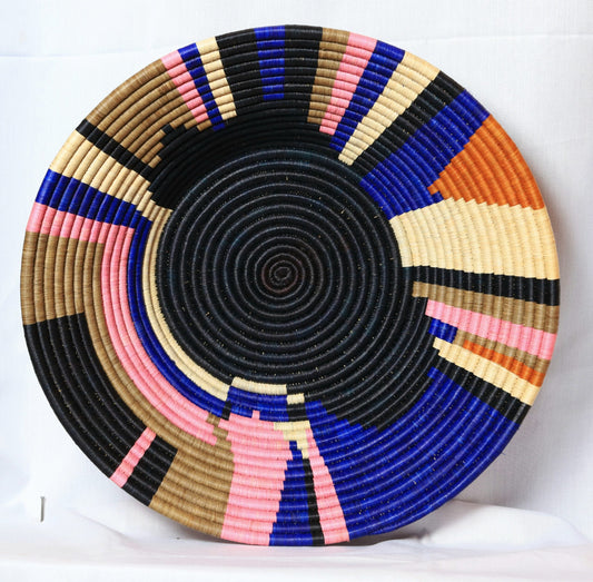 Buheesi 4 - Handwoven Raffia Wall Decor Hanging 16 Inches