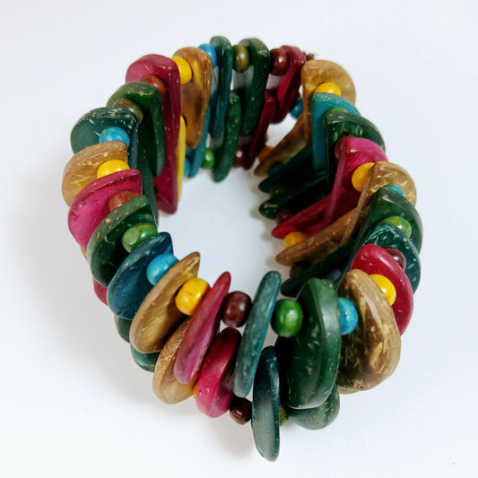 Multicolored beaded bracelet