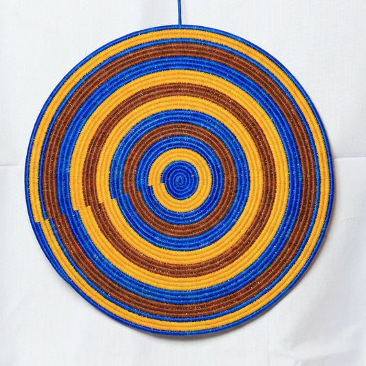 Buheesi 3 - Handwoven Raffia Wall Decor Hanging - 16 Inches